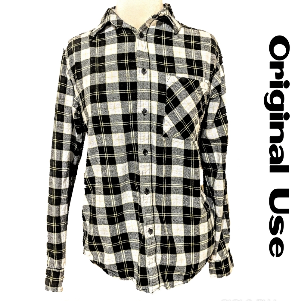 3/$15 ORIGINAL USE Flannel button down (small)